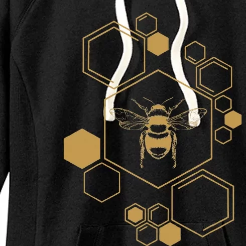 Bee Beekeeping Honeycomb Honey Beekeeper Bee Women's Fleece Hoodie