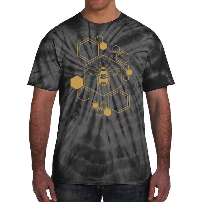 Bee Beekeeping Honeycomb Honey Beekeeper Bee Tie-Dye T-Shirt