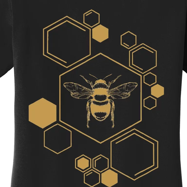 Bee Beekeeping Honeycomb Honey Beekeeper Bee Women's T-Shirt