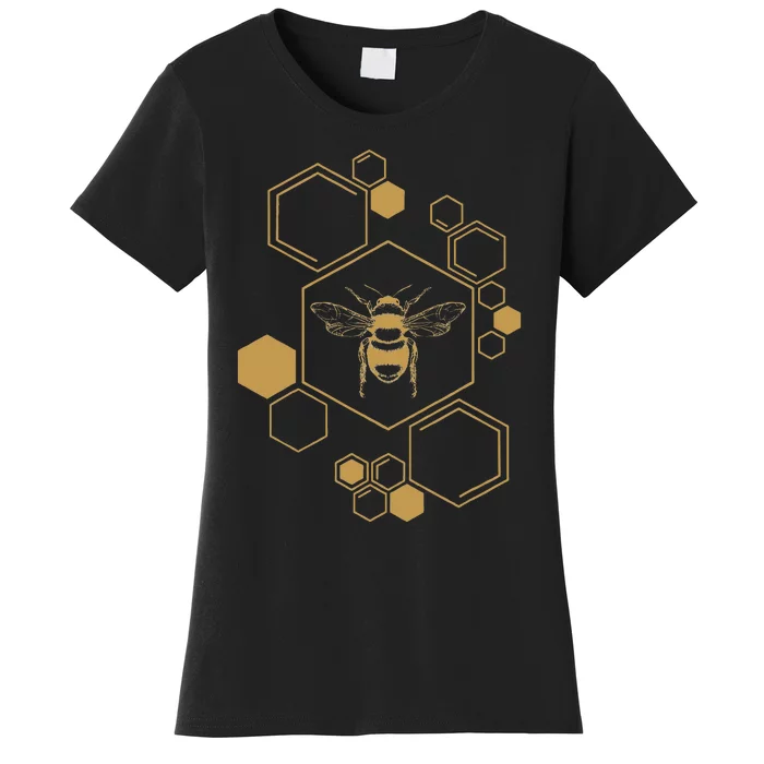 Bee Beekeeping Honeycomb Honey Beekeeper Bee Women's T-Shirt