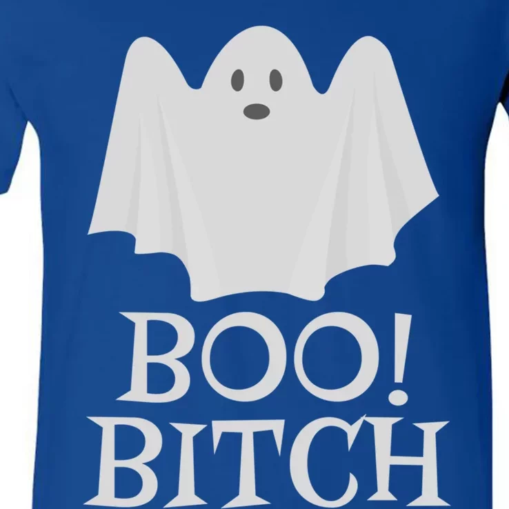 Boo Bitch Halloween Funny Gift For Ghost Lovers Gift V-Neck T-Shirt