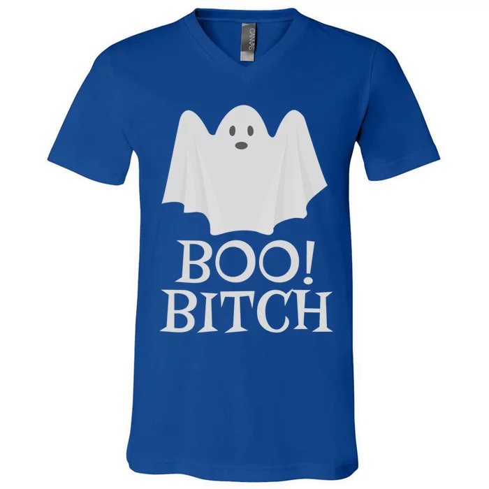 Boo Bitch Halloween Funny Gift For Ghost Lovers Gift V-Neck T-Shirt