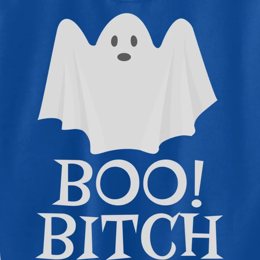 Boo Bitch Halloween Funny Gift For Ghost Lovers Gift Kids Sweatshirt