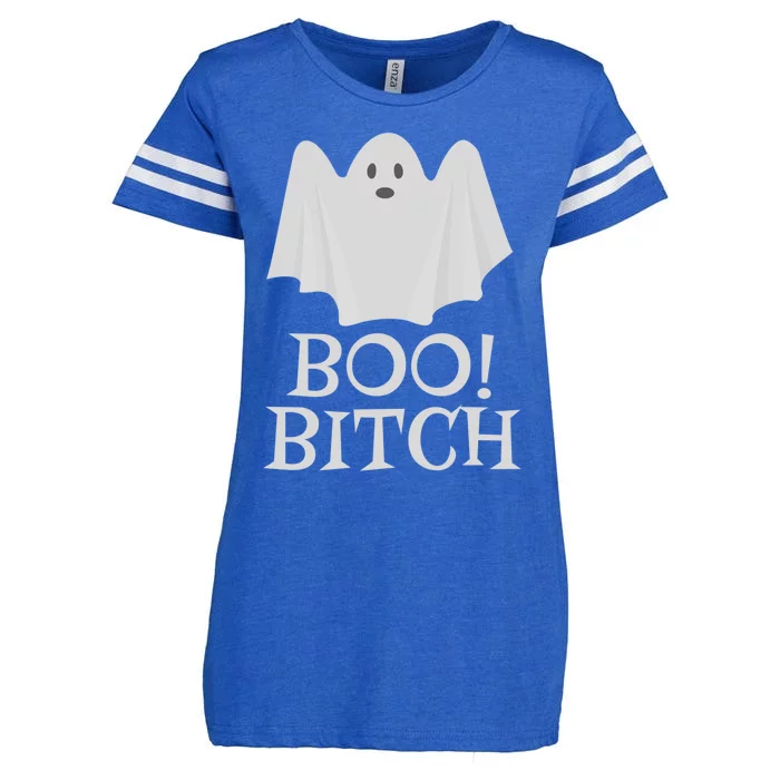 Boo Bitch Halloween Funny Gift For Ghost Lovers Gift Enza Ladies Jersey Football T-Shirt