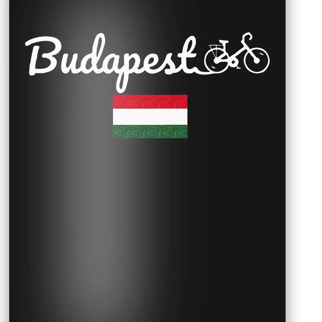 Bike Budapest Hungary Biking Cycling Bike Lover Poster