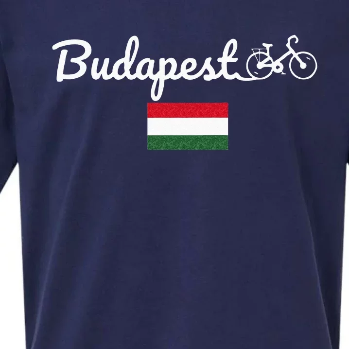 Bike Budapest Hungary Biking Cycling Bike Lover Sueded Cloud Jersey T-Shirt