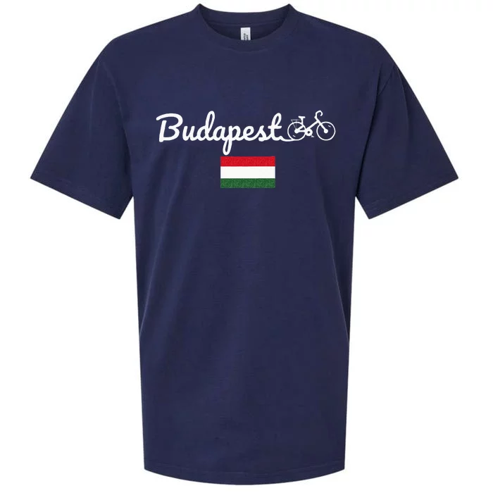 Bike Budapest Hungary Biking Cycling Bike Lover Sueded Cloud Jersey T-Shirt