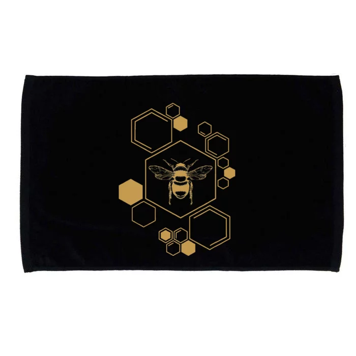 Bee Beekeeping Honeycomb Honey Beekeeper Bee Microfiber Hand Towel