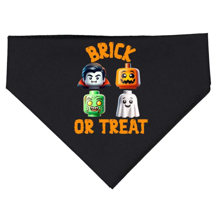 Building Bricks Halloween Costume Brick Or Treat Monsters USA-Made Doggie Bandana