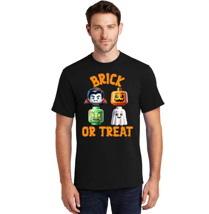 Building Bricks Halloween Costume Brick Or Treat Monsters Tall T-Shirt