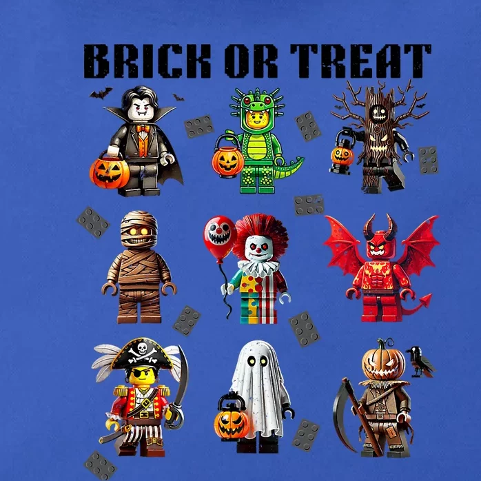 Building Bricks Halloween Brick Or Treat Costume Monsters Zip Tote Bag