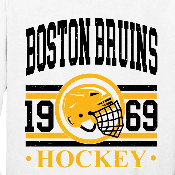 Boston Bruin Hockey Team Supporter Tall Long Sleeve T-Shirt