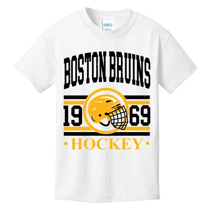 Boston Bruin Hockey Team Supporter Kids T-Shirt