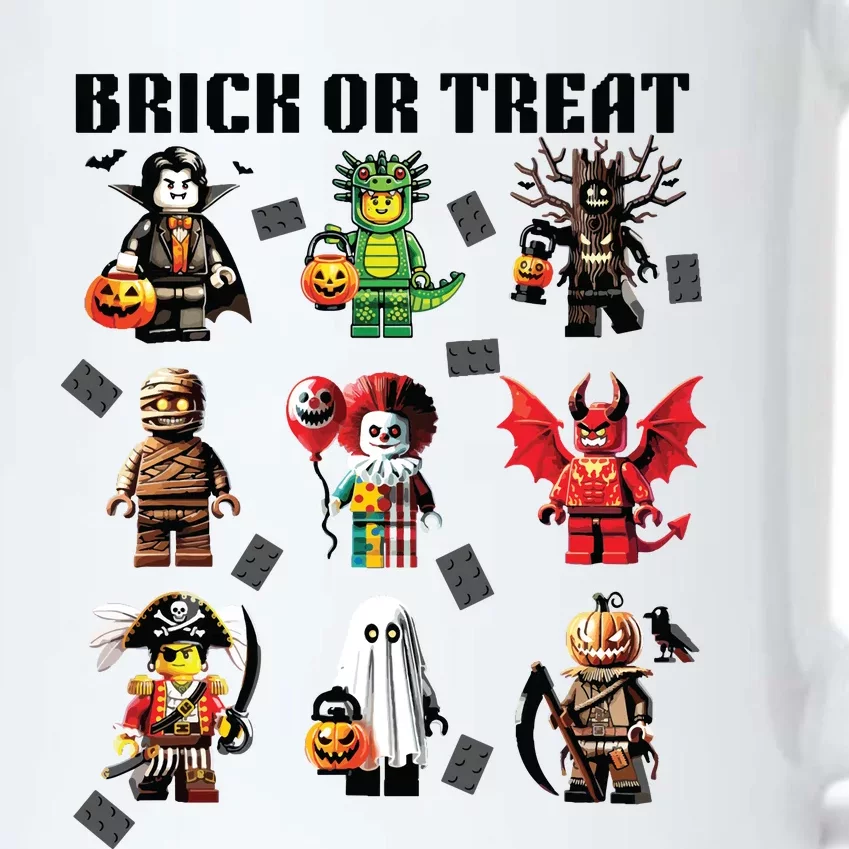 Building Bricks Halloween Brick Or Treat Costume Monsters Black Color Changing Mug