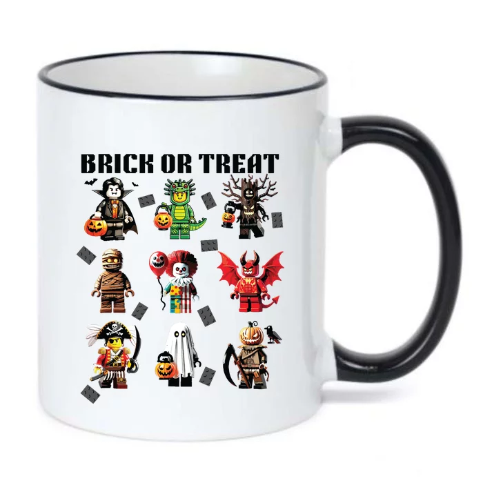 Building Bricks Halloween Brick Or Treat Costume Monsters Black Color Changing Mug