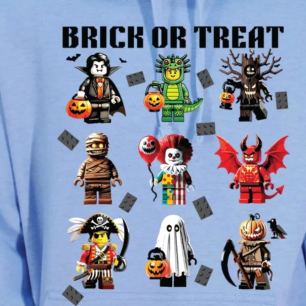 Building Bricks Halloween Brick Or Treat Costume Monsters Unisex Surf Hoodie