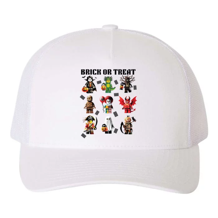 Building Bricks Halloween Brick Or Treat Costume Monsters Yupoong Adult 5-Panel Trucker Hat