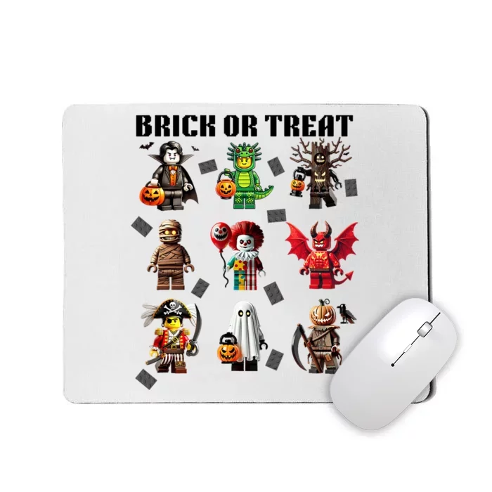 Building Bricks Halloween Brick Or Treat Costume Monsters Mousepad