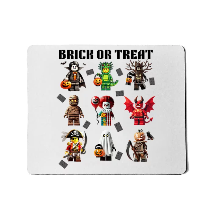 Building Bricks Halloween Brick Or Treat Costume Monsters Mousepad