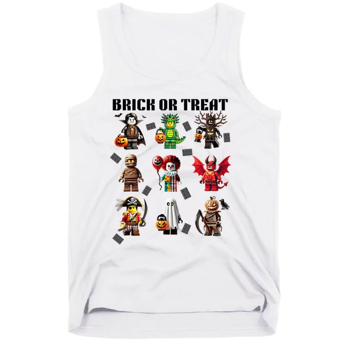 Building Bricks Halloween Brick Or Treat Costume Monsters Tank Top