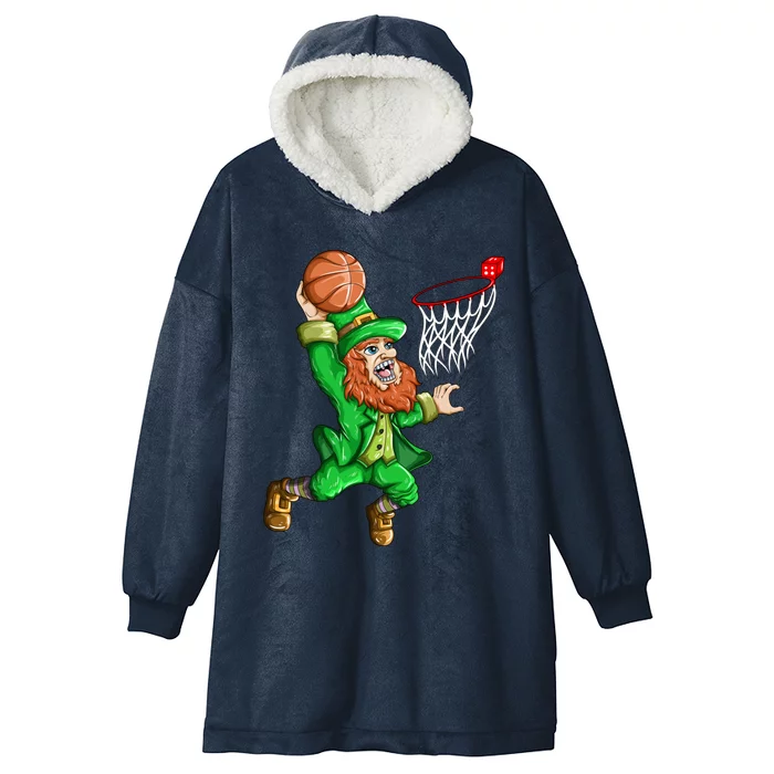 Basketball Basketball Hoop Basketball Fan Gift Hooded Wearable Blanket