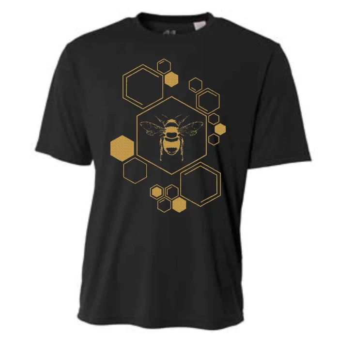 Bee Beekeeping Honeycomb Honey Beekeeper Bee Cooling Performance Crew T-Shirt