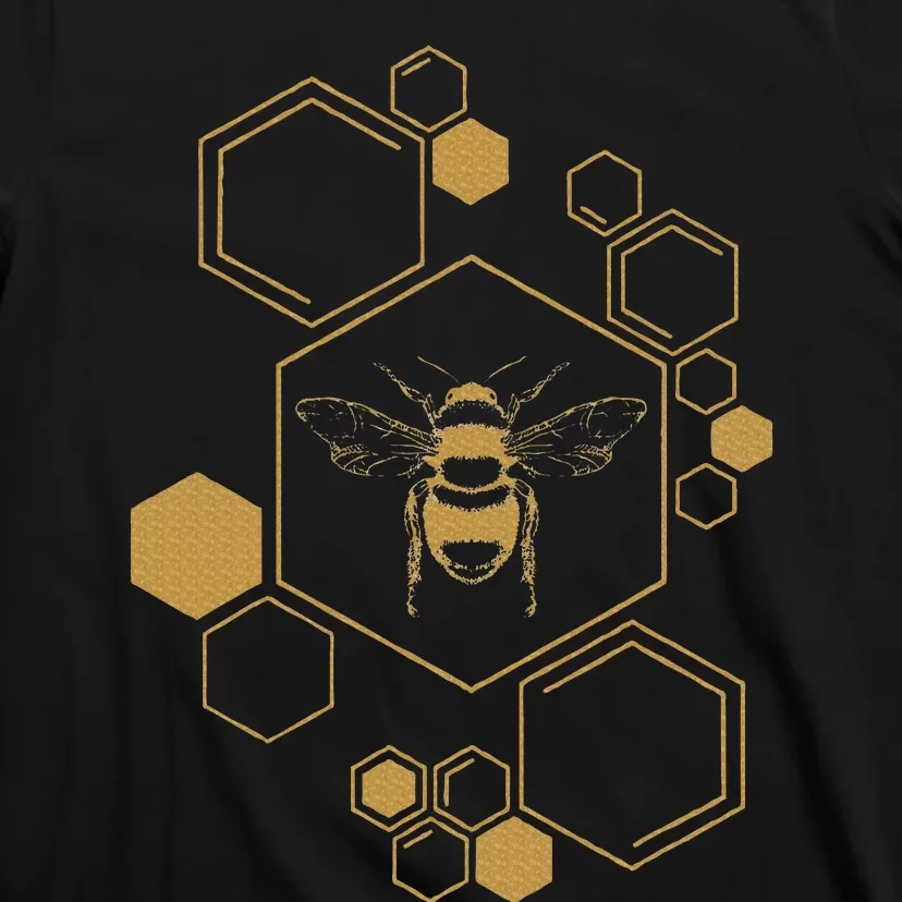 Bee Beekeeping Honeycomb Honey Beekeeper Bee T-Shirt