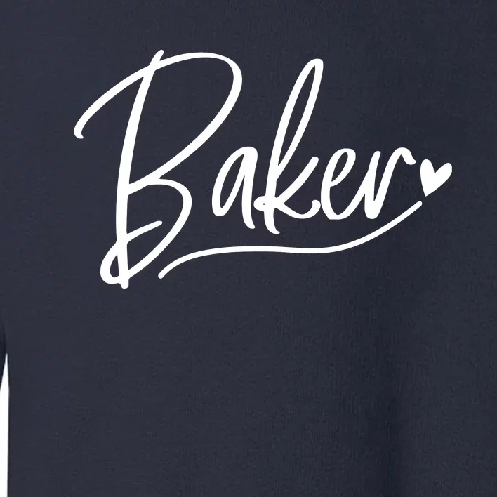 Baker Baking Heart Gift Toddler Sweatshirt