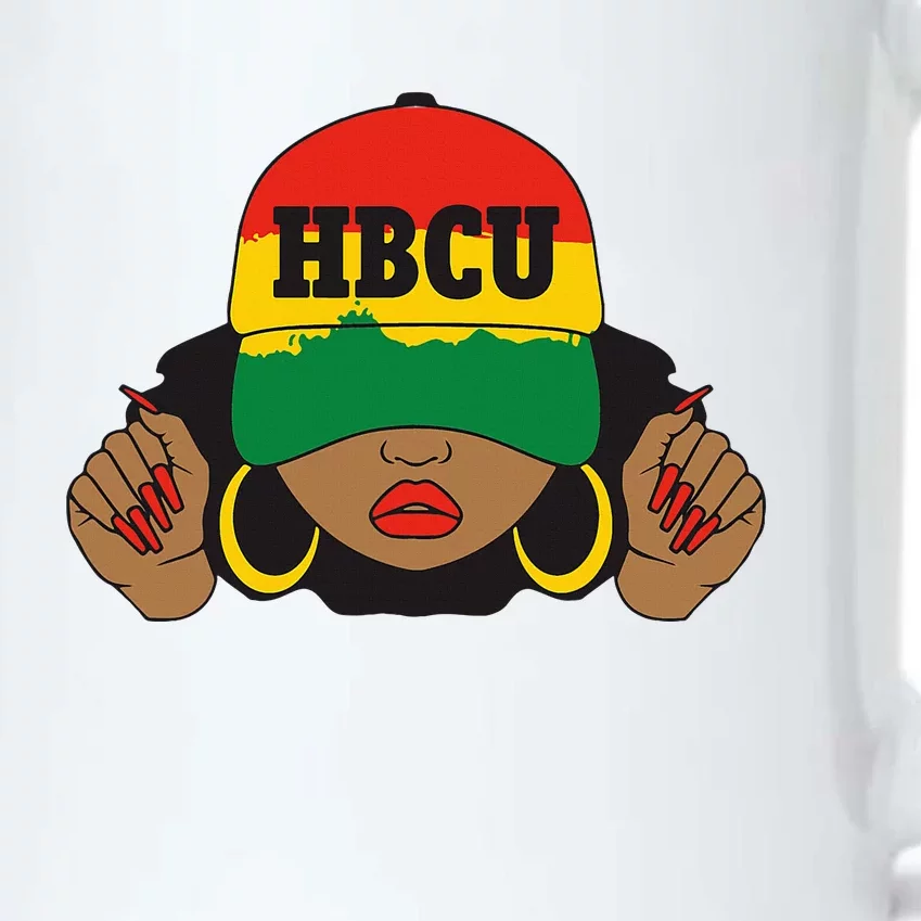 Beautiful Black Hbcu Student In Hat Black Color Changing Mug