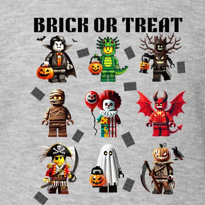 Building Bricks Halloween Brick Or Treat Toddler Sweatshirt