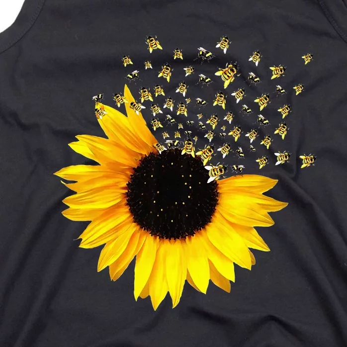 Bumble Bee. Honey Bees. Bee Lover. Sunflower. Yellow Flowers Tank Top