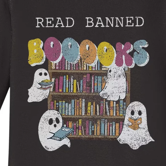 Banned Books Halloween Cute Ghosts Sweat Librarian S Fall En Baby Long Sleeve Bodysuit