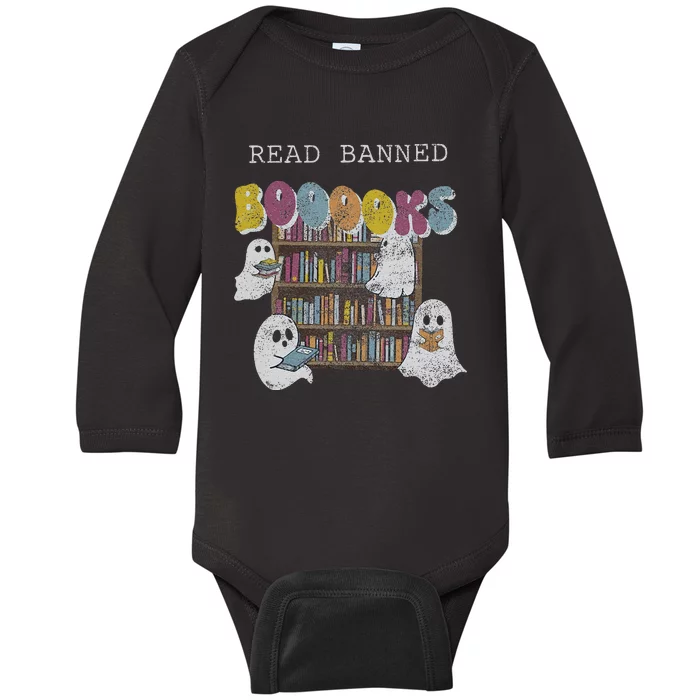 Banned Books Halloween Cute Ghosts Sweat Librarian S Fall En Baby Long Sleeve Bodysuit