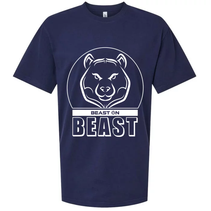 Beast Bear Head Gym Fitness Training Workout Bodybuilding Funny Gift Sueded Cloud Jersey T-Shirt