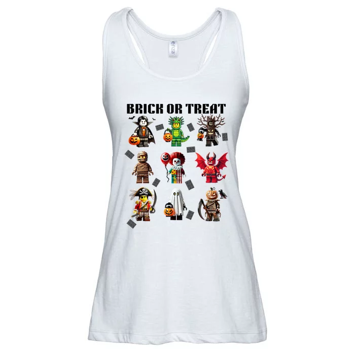 Building Bricks Halloween Brick Or Treat Costume Monsters Ladies Essential Flowy Tank