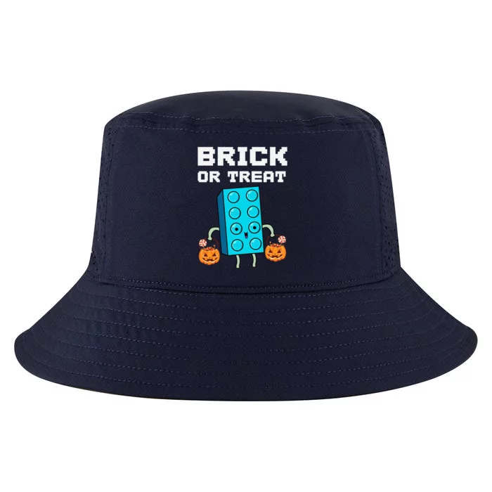 Block Building Halloween Brick Or Treat Master Builder Design Is An Ideal Gift F Cool Comfort Performance Bucket Hat