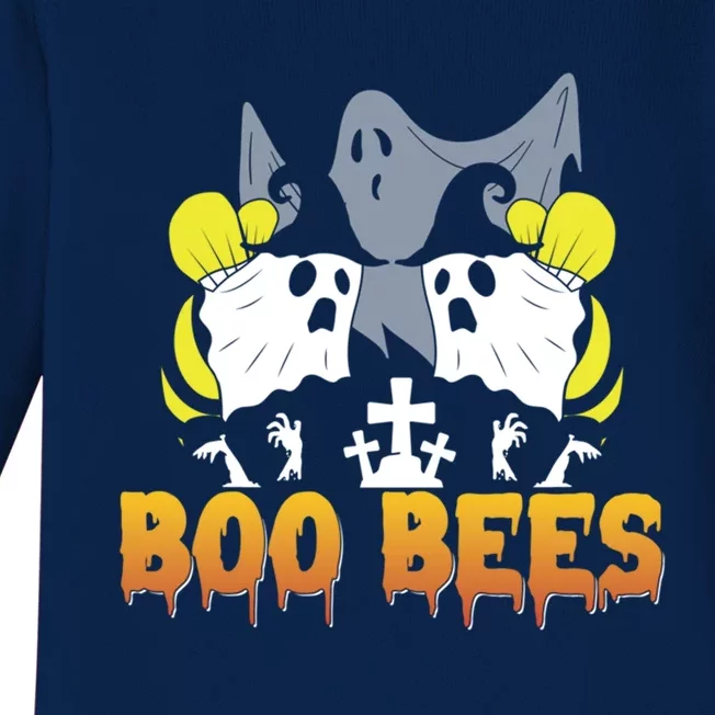 Boo Bees Halloween Couples Gift Baby Long Sleeve Bodysuit