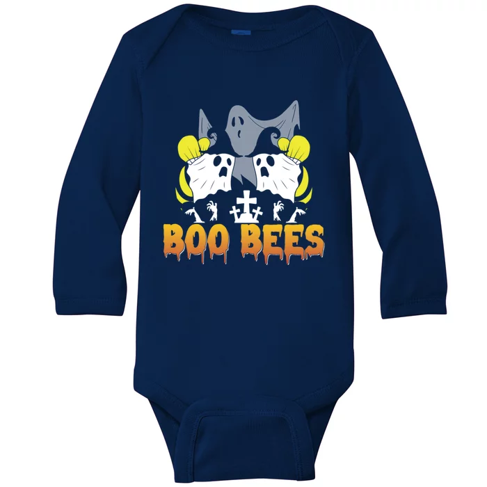 Boo Bees Halloween Couples Gift Baby Long Sleeve Bodysuit