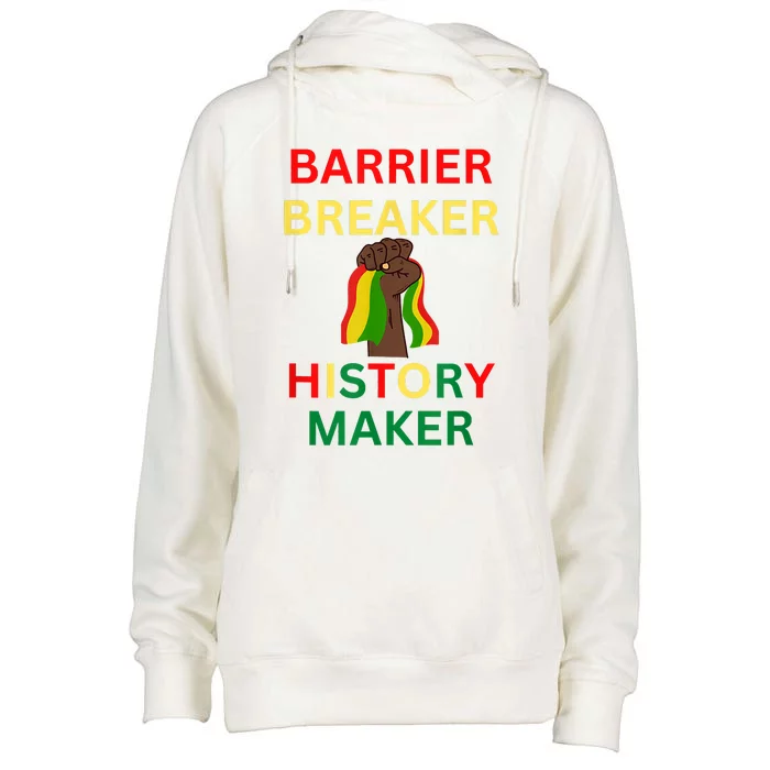 Barrier Breaker History Maker Womens Funnel Neck Pullover Hood