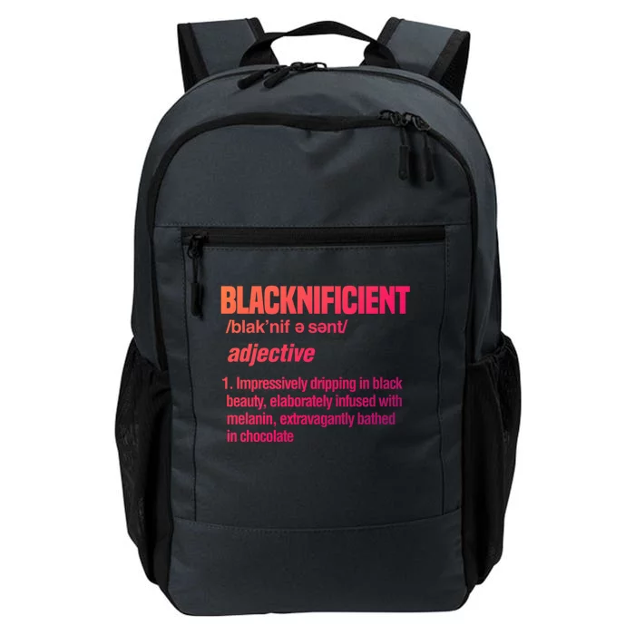 Blacknificent Black History Afro American African Pride Cool Gift Daily Commute Backpack