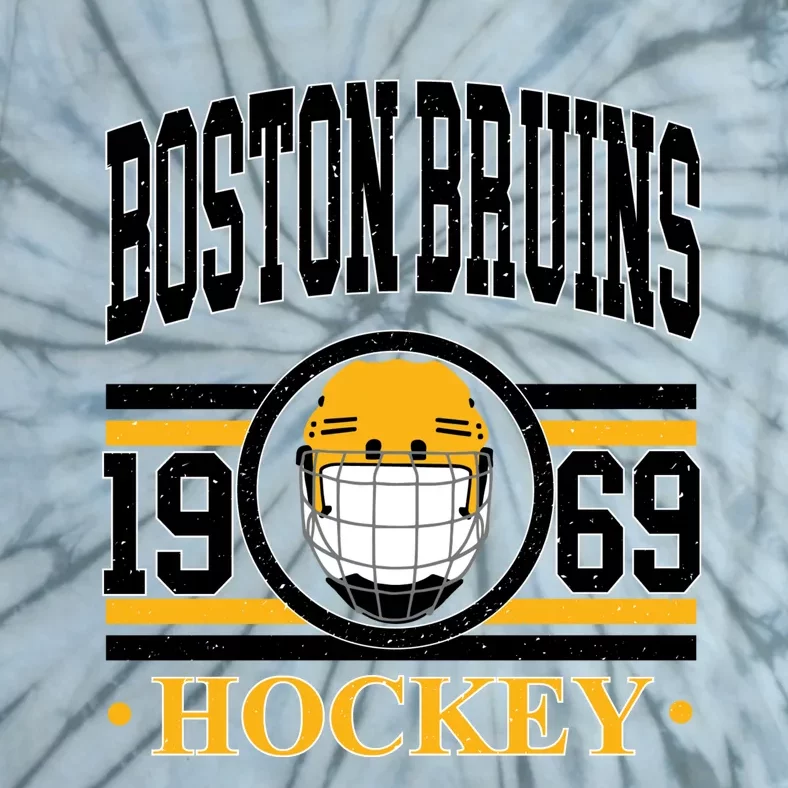 Boston Bruin Hockey Team Supporter Tie-Dye T-Shirt