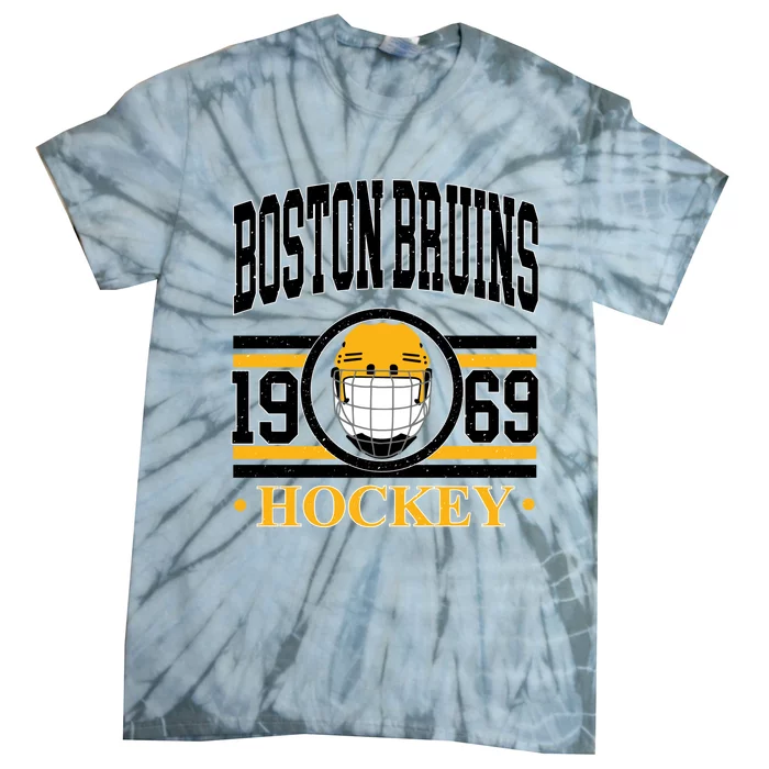 Boston Bruin Hockey Team Supporter Tie-Dye T-Shirt