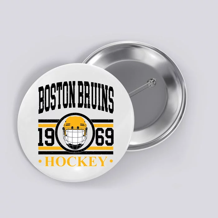 Boston Bruin Hockey Team Supporter Button