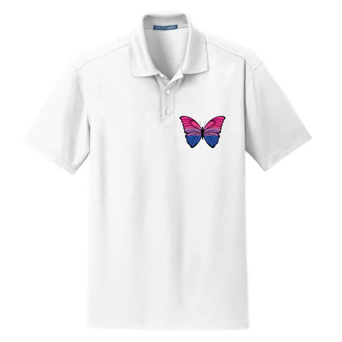 Bisexual Butterfly Hypolimnas Bi Pride Flag Dry Zone Grid Performance Polo