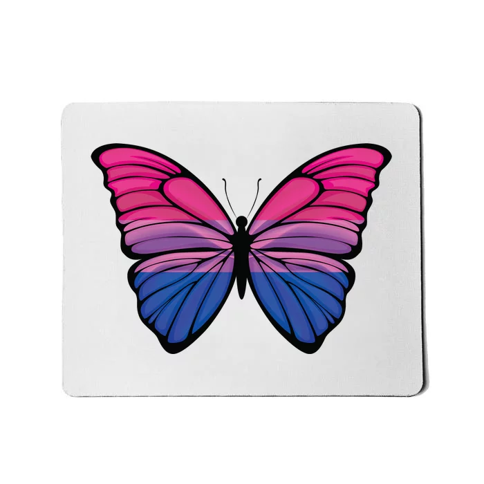 Bisexual Butterfly Hypolimnas Bi Pride Flag Mousepad