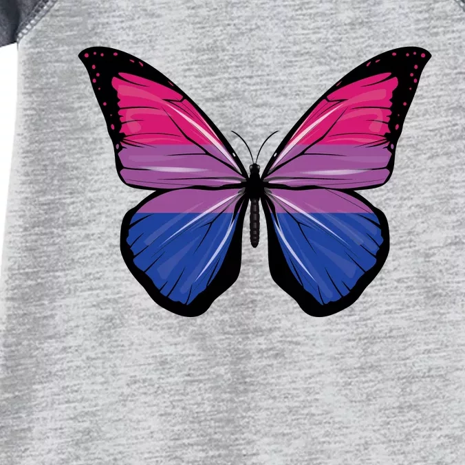 Bisexual Butterfly Hypolimnas Bi Pride Flag Infant Baby Jersey Bodysuit