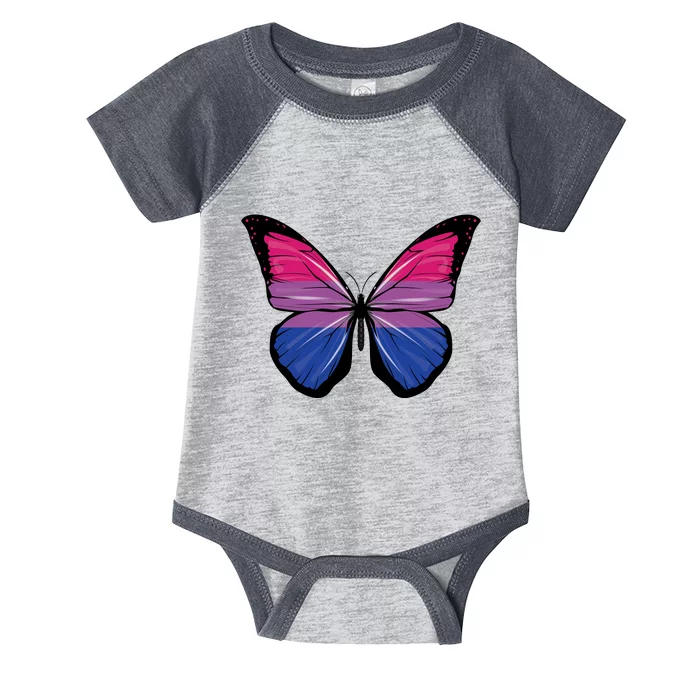 Bisexual Butterfly Hypolimnas Bi Pride Flag Infant Baby Jersey Bodysuit