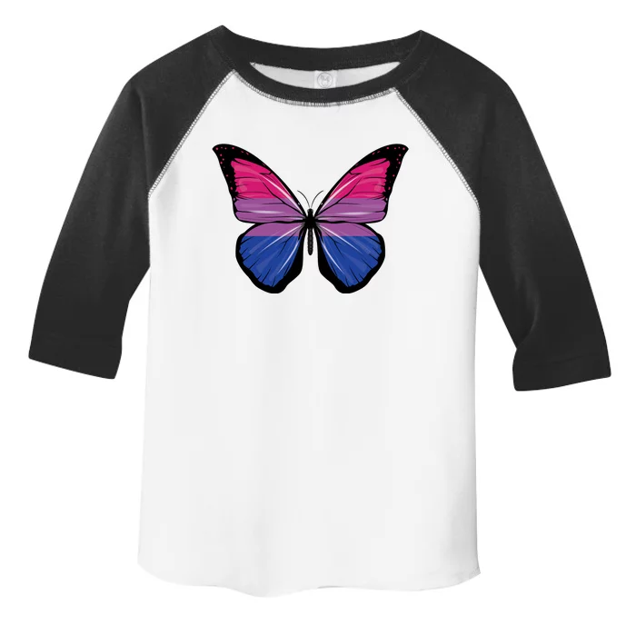 Bisexual Butterfly Hypolimnas Bi Pride Flag Toddler Fine Jersey T-Shirt