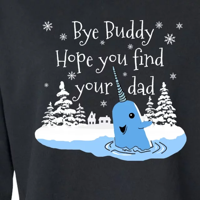 Bye Buddy Hope You Find Your Dad Classic Cropped Pullover Crew