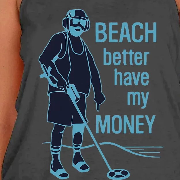 Beach Better Have My Money Women's Knotted Racerback Tank